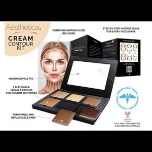 NIP aestheticia contour kit for all skin tones and types comes with instructions